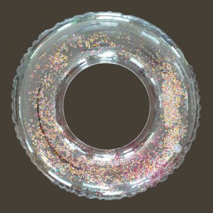 Φουσκωτό διαφανές γυαλιστερό κολυμπώντας δαχτυλίδι δαχτυλίδι για τα παιδιά